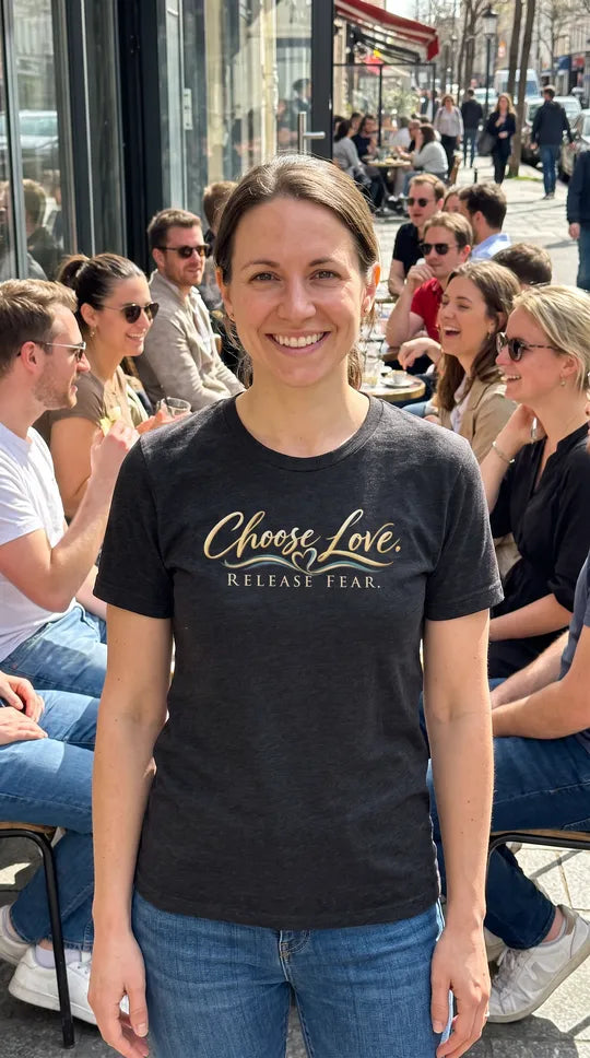 Unisex t-shirt - Choose Love, Release Fear | Inspirational