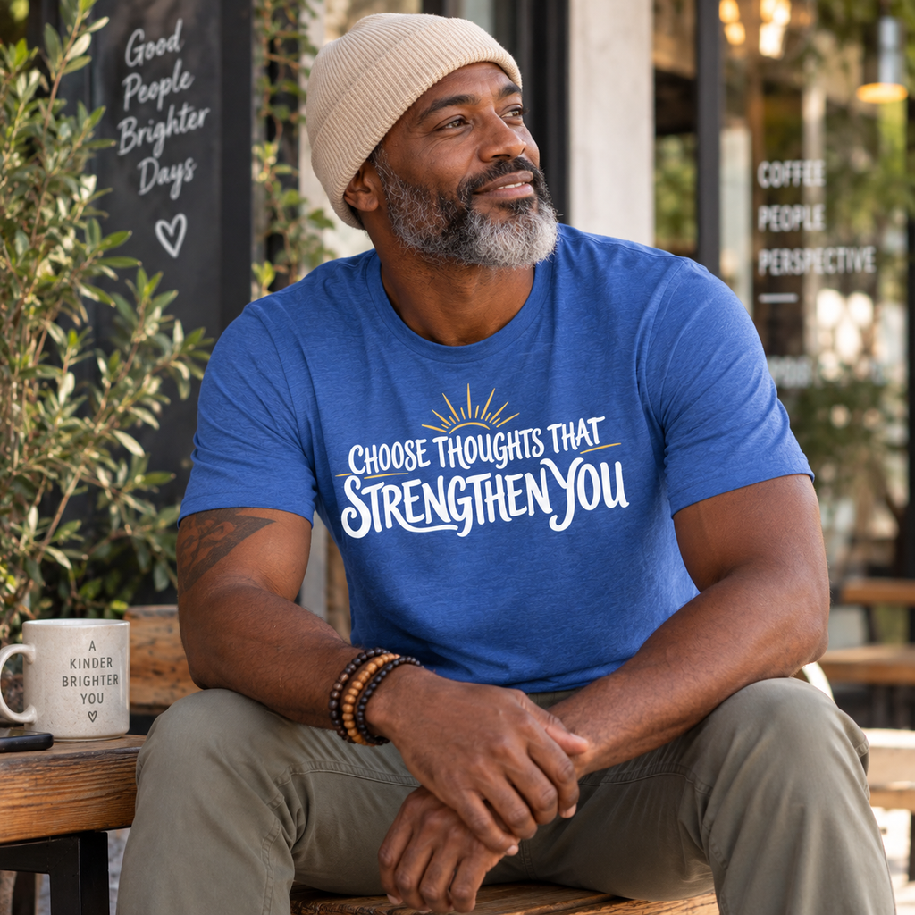 Unisex t-shirt - Choose Thoughts That Strengthen You | Positive