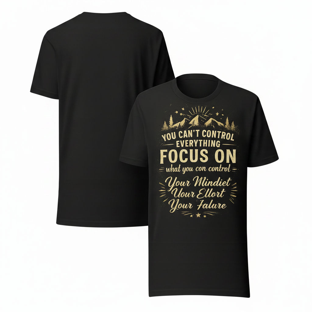 Focus On What You Can Control Tee - Clean Mockup