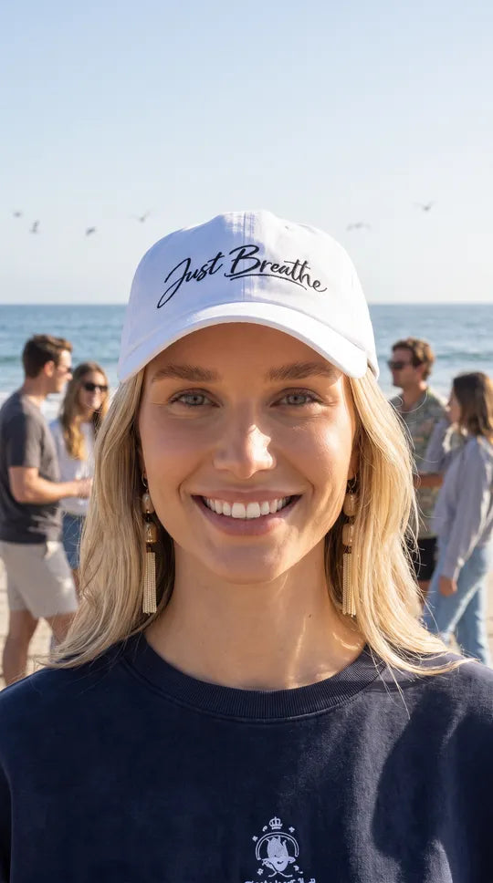 Just Breathe | Mindfulness & Inner Peace Embroidered Cap