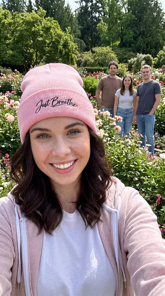 Just Breathe | Mindfulness & Inner Peace Cuffed Beanie