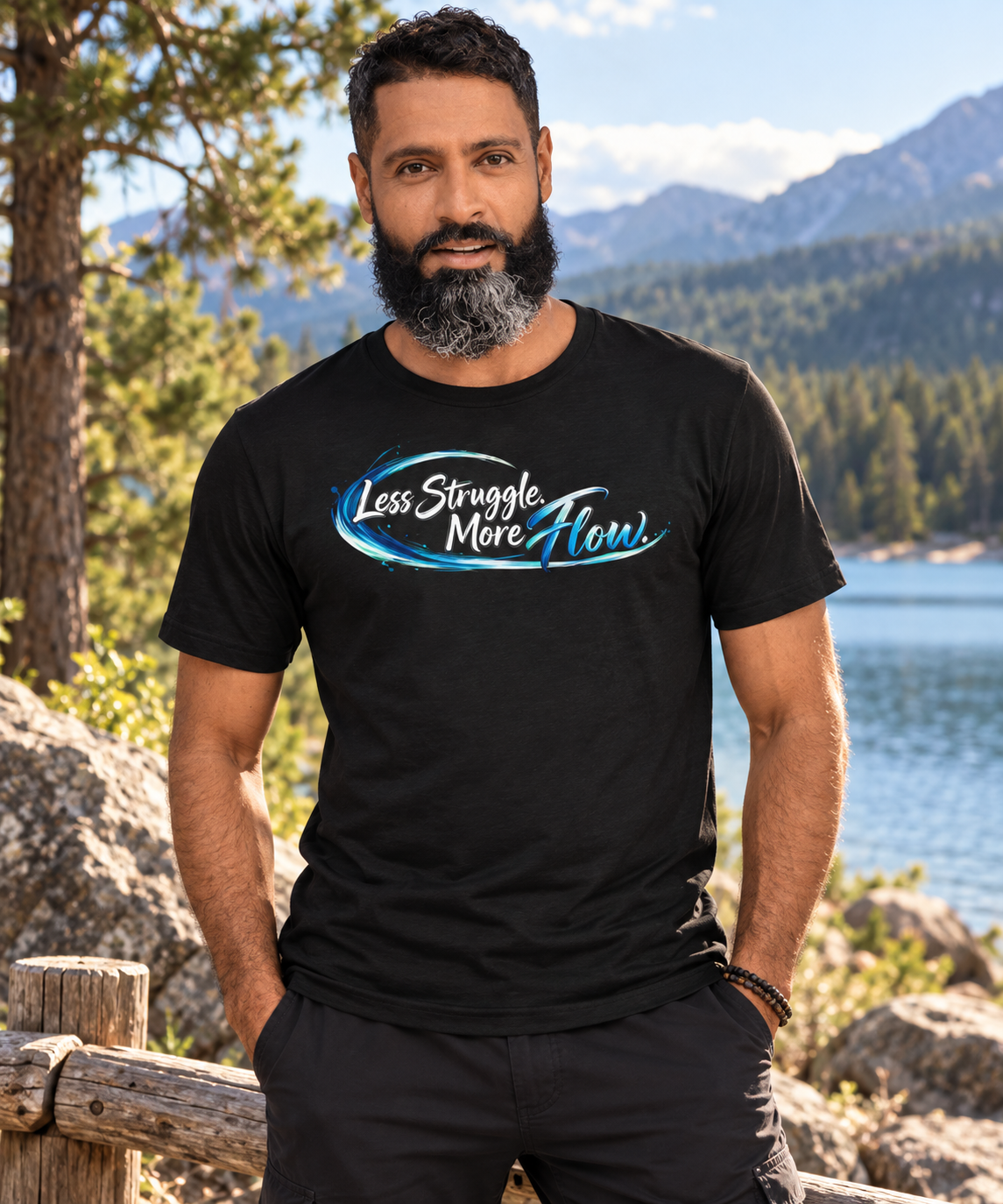 Unisex t-shirt - Less Struggle More Flow | Spiritual