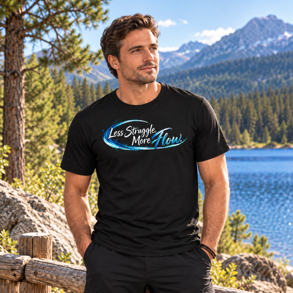 Unisex t-shirt - Less Struggle More Flow | Spiritual