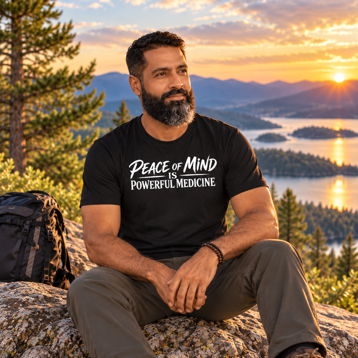 Unisex t-shirt - Peace of Mind is Powerful Medicine | Inspirational