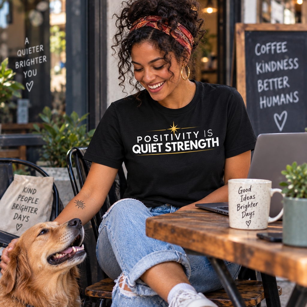 Unisex t-shirt - Positivity is Quiet Strength | Positive