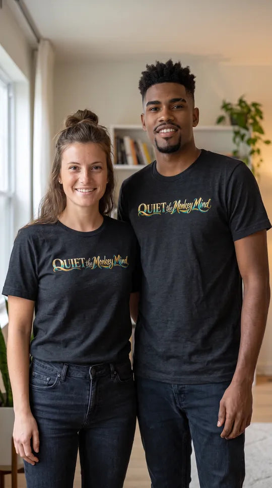 Unisex t-shirt - Quiet the Monkey Mind | Meditative