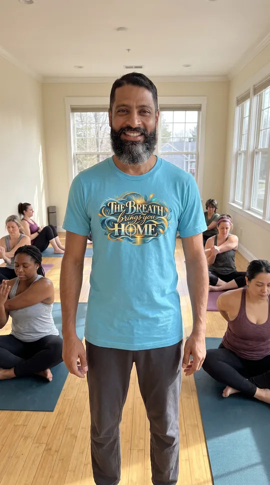 Unisex t-shirt - The Breath Brings You Home | Meditative