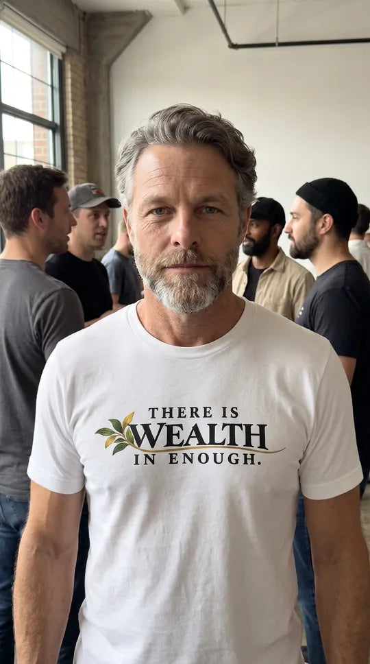 There Is Wealth in Enough | Simplicity & Contentment T-Shirt