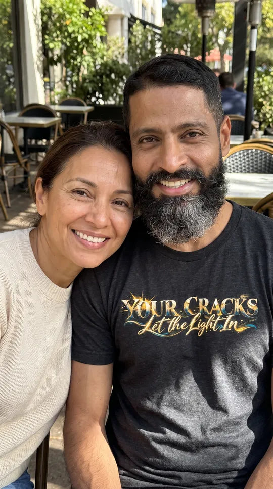 Your Cracks Let the Light In | Inspirational Inner Strength T-Shirt