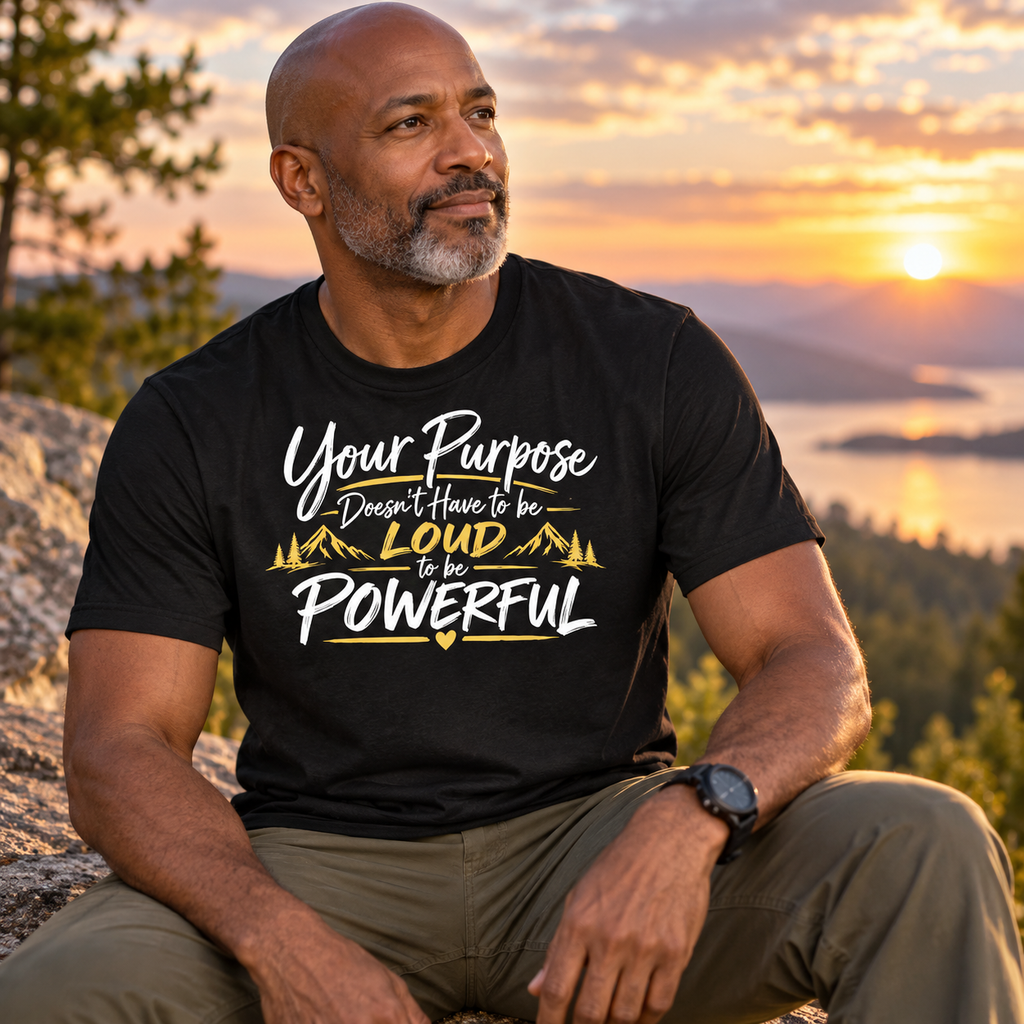 Unisex t-shirt - Your Purpose Doesn't Have to be Loud to be Powerful | Positive